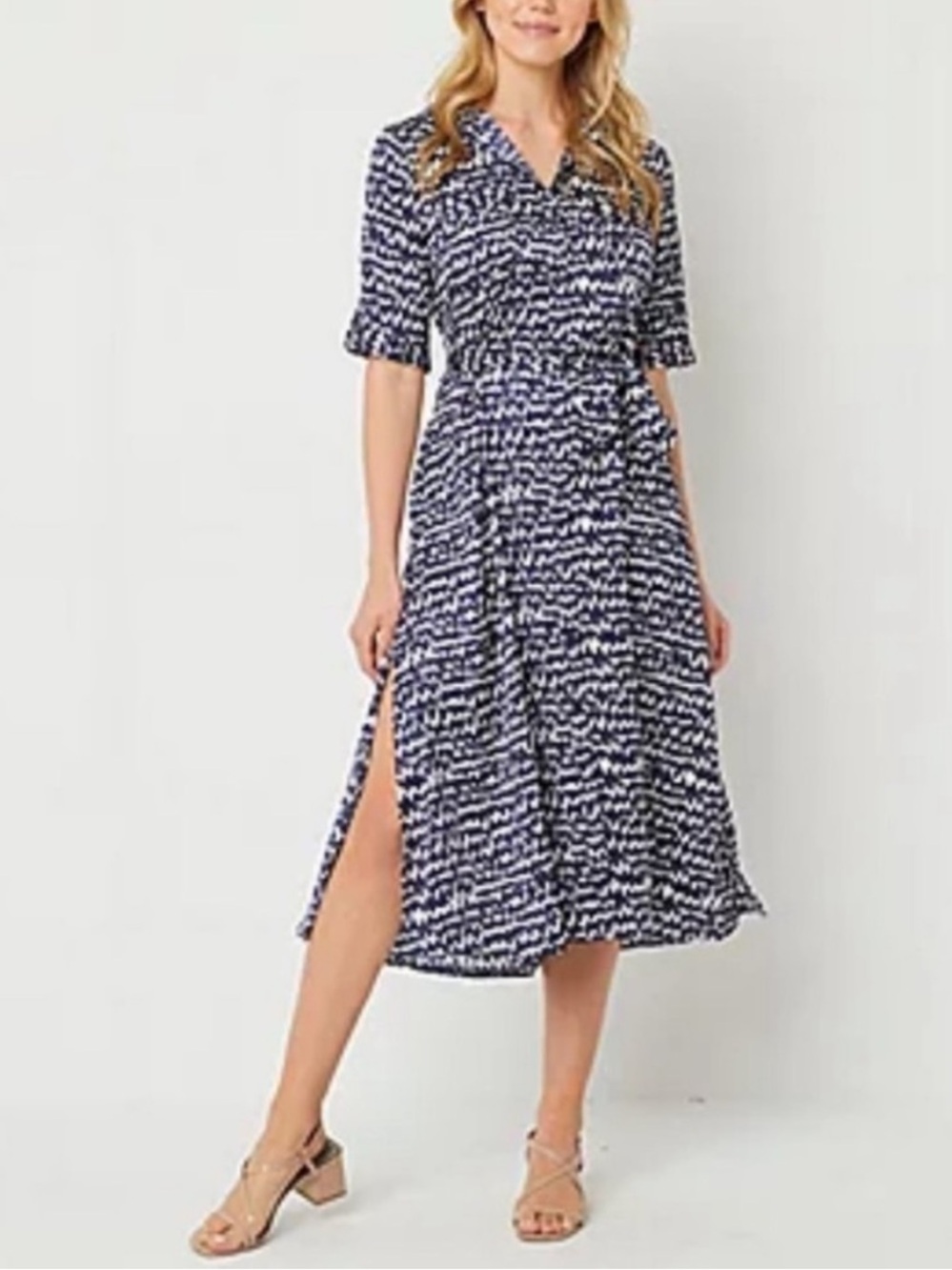 Ryegrass Belted Shirt Dress NWT
